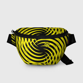 Поясная сумка 3D с принтом FC Borussia Dortmund в городе Новоалтайск, 100% полиэстер | плотная ткань, ремень с регулируемой длиной, внутри несколько карманов для мелочей, основное отделение и карман с обратной стороны сумки застегиваются на молнию | Тематика изображения на принте: боруссия | дортмунд