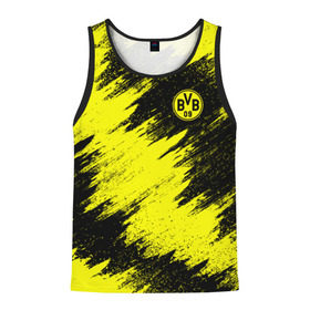 Мужская майка 3D с принтом FC Borussia Dortmund в городе Новоалтайск, 100% полиэстер | круглая горловина, приталенный силуэт, длина до линии бедра. Пройма и горловина окантованы тонкой бейкой | боруссия | дортмунд