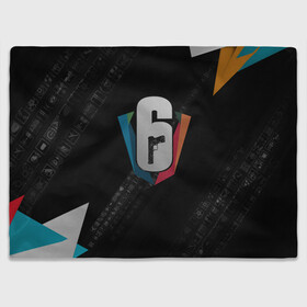 Плед 3D с принтом RAINBOW SIX SIEGE CYBERSPORT  в городе Новоалтайск, 100% полиэстер | закругленные углы, все края обработаны. Ткань не мнется и не растягивается | cybersport | esports | pro league | r6 | rainbow | rainbow six | siege | six | армия | боевик | военные | война | игры | киберспорт | логотип | оперативники | радуга | шутер