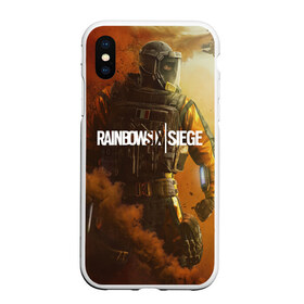 Чехол для iPhone XS Max матовый с принтом RAINBOW SIX SIEGE OUTBREAK в городе Новоалтайск, Силикон | Область печати: задняя сторона чехла, без боковых панелей | cybersport | esports | pro league | r6 | rainbow | rainbow six | siege | six | армия | боевик | военные | война | игры | киберспорт | логотип | оперативники | радуга | шутер