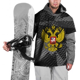 Накидка на куртку 3D с принтом RUSSIA BLACK GEOMETRY в городе Новоалтайск, 100% полиэстер |  | abstraction | grunge | russia | sport | абстракция | герб | краска | русский | символика рф | спорт | спортивный | триколор | униформа | форма | я русский