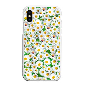 Чехол для iPhone XS Max матовый с принтом Ромашки в городе Новоалтайск, Силикон | Область печати: задняя сторона чехла, без боковых панелей | Тематика изображения на принте: chamomile | daisies | flowers | nature | природа | растения | ромашки | текстура | цветы