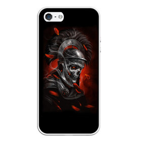 Чехол для iPhone 5/5S матовый с принтом Мертвый легионер в городе Новоалтайск, Силикон | Область печати: задняя сторона чехла, без боковых панелей | зомби | легионер | рим | скелет | череп