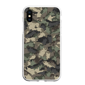 Чехол для iPhone XS Max матовый с принтом Камуфляж с толстыми котами в городе Новоалтайск, Силикон | Область печати: задняя сторона чехла, без боковых панелей | жирный | кот | котики | коты | кошка | ленивый | милитари | паттерн | хаки
