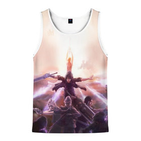 Мужская майка 3D с принтом Final Fantasy XV в городе Новоалтайск, 100% полиэстер | круглая горловина, приталенный силуэт, длина до линии бедра. Пройма и горловина окантованы тонкой бейкой | Тематика изображения на принте: 