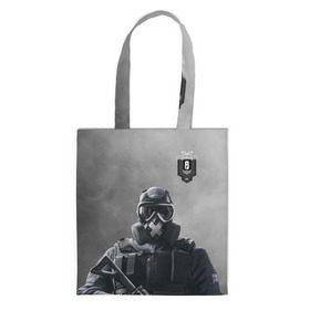 Сумка 3D повседневная с принтом rainbow six siege в городе Новоалтайск, 100% полиэстер | Плотность: 200 г/м2; Размер: 34×35 см; Высота лямок: 30 см | rainbow | siege | six | игры | осада | радуга | райнбоу | спецназ | стрелялки | террор | шесть