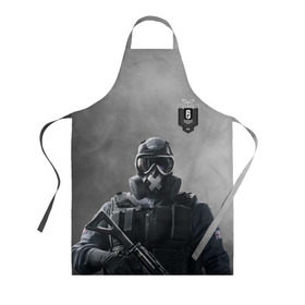 Фартук 3D с принтом rainbow six siege в городе Новоалтайск, 100% полиэстер | общий размер — 65 х 85 см, ширина нагрудника — 26 см, горловина — 53 см, длина завязок — 54 см, общий обхват в поясе — 173 см. Принт на завязках и на горловине наносится с двух сторон, на основной части фартука — только с внешней стороны | rainbow | siege | six | игры | осада | радуга | райнбоу | спецназ | стрелялки | террор | шесть