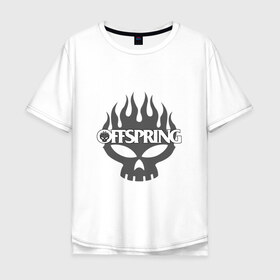 Мужская футболка хлопок Oversize с принтом The Offspring в городе Новоалтайск, 100% хлопок | свободный крой, круглый ворот, “спинка” длиннее передней части | the offspring | офспринг | оффспринг | рок