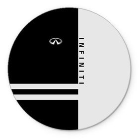 Коврик для мышки круглый с принтом Infiniti в городе Новоалтайск, резина и полиэстер | круглая форма, изображение наносится на всю лицевую часть | crossover | fx | infiniti | m56 | q30 | q50 | q60 | q70 | qx30 | qx50 | qx60 | qx70 | qx80 | sport | авто | автомобиль | знак | инфинити | лого | машина | седан | символ | спорт | тачка | хэтчбек | эмблема