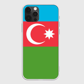 Чехол для iPhone 12 Pro Max с принтом Азербайджан в городе Новоалтайск, Силикон |  | azerbaijan | azrbaycan | звезда | ислам | полумесяц | флаг