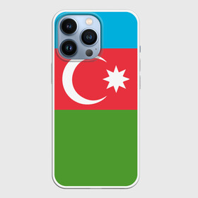 Чехол для iPhone 13 Pro с принтом Азербайджан в городе Новоалтайск,  |  | azerbaijan | azrbaycan | звезда | ислам | полумесяц | флаг
