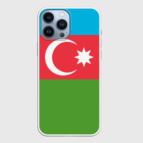 Чехол для iPhone 13 Pro Max с принтом Азербайджан в городе Новоалтайск,  |  | azerbaijan | azrbaycan | звезда | ислам | полумесяц | флаг