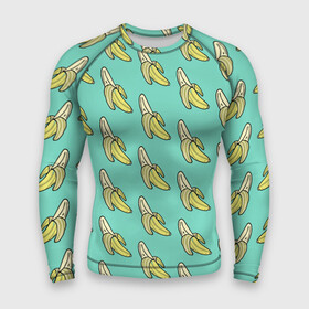 Мужской рашгард 3D с принтом Бааны в городе Новоалтайск,  |  | banana | food | vegan | vegetarian | банан | веган | вегетарианство | еда