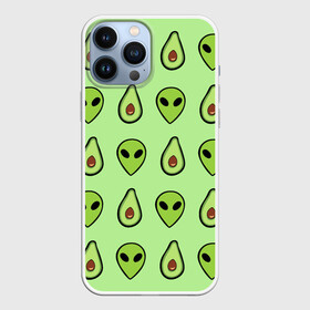 Чехол для iPhone 13 Pro Max с принтом Green в городе Новоалтайск,  |  | alien | food | vegetarian | авокадо | вегетарианство | еда | пришелец