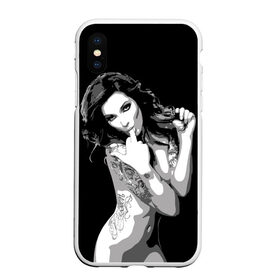 Чехол для iPhone XS Max матовый с принтом Trap girl в городе Новоалтайск, Силикон | Область печати: задняя сторона чехла, без боковых панелей | Тематика изображения на принте: девушка | женщина | трап