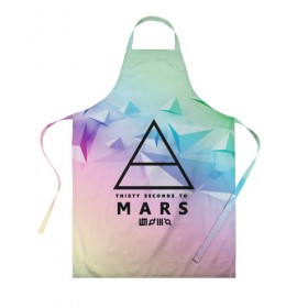 Фартук 3D с принтом 30 Seconds to Mars в городе Новоалтайск, 100% полиэстер | общий размер — 65 х 85 см, ширина нагрудника — 26 см, горловина — 53 см, длина завязок — 54 см, общий обхват в поясе — 173 см. Принт на завязках и на горловине наносится с двух сторон, на основной части фартука — только с внешней стороны | 30 seconds to mars | punk | rock | альтернативный хип хоп | группа | инди поп | музыка | музыкальное произведение | ноты | панк | регги | рок | синти поп