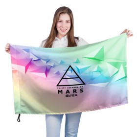 Флаг 3D с принтом 30 Seconds to Mars в городе Новоалтайск, 100% полиэстер | плотность ткани — 95 г/м2, размер — 67 х 109 см. Принт наносится с одной стороны | 30 seconds to mars | punk | rock | альтернативный хип хоп | группа | инди поп | музыка | музыкальное произведение | ноты | панк | регги | рок | синти поп