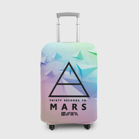 Чехол для чемодана 3D с принтом 30 Seconds to Mars в городе Новоалтайск, 86% полиэфир, 14% спандекс | двустороннее нанесение принта, прорези для ручек и колес | 30 seconds to mars | punk | rock | альтернативный хип хоп | группа | инди поп | музыка | музыкальное произведение | ноты | панк | регги | рок | синти поп