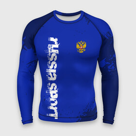 Мужской рашгард 3D с принтом RUSSIA SPORT в городе Новоалтайск,  |  | fc | football | fotball club | russia | sport | россия | спорт | спортивные | униформа | фирменые цвета | фк | футбол | футбольный клуб
