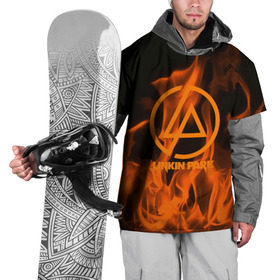 Накидка на куртку 3D с принтом Linkin park in fire в городе Новоалтайск, 100% полиэстер |  | linkin park | logo | music | pop | rock | usa | альтернатива | америка | металл | музыка | музыкальный | поп | рок | честер беннингтон