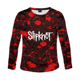 Женский лонгслив 3D с принтом Slipknot в городе Новоалтайск, 100% полиэстер | длинные рукава, круглый вырез горловины, полуприлегающий силуэт | punk | rock | альтернативный хип хоп | группа | инди поп | музыка | музыкальное произведение | ноты | панк | регги | рок | синти поп