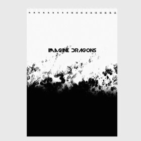 Скетчбук с принтом IMAGINE DRAGONS в городе Новоалтайск, 100% бумага
 | 48 листов, плотность листов — 100 г/м2, плотность картонной обложки — 250 г/м2. Листы скреплены сверху удобной пружинной спиралью | imagine dragons | punk | rock | альтернативный хип хоп | группа | инди поп | музыка | музыкальное произведение | ноты | панк | регги | рок | синти поп
