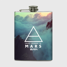 Фляга с принтом 30 Seconds to Mars в городе Новоалтайск, металлический корпус | емкость 0,22 л, размер 125 х 94 мм. Виниловая наклейка запечатывается полностью | 30 seconds to mars | punk | rock | альтернативный хип хоп | группа | инди поп | музыка | музыкальное произведение | ноты | панк | регги | рок | синти поп