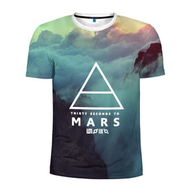 Мужская футболка 3D спортивная с принтом 30 Seconds to Mars в городе Новоалтайск, 100% полиэстер с улучшенными характеристиками | приталенный силуэт, круглая горловина, широкие плечи, сужается к линии бедра | 30 seconds to mars | punk | rock | альтернативный хип хоп | группа | инди поп | музыка | музыкальное произведение | ноты | панк | регги | рок | синти поп