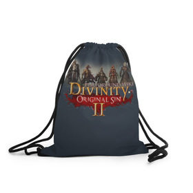 Рюкзак-мешок 3D с принтом Divinity, Original Sin, Божество, Дивинити в городе Новоалтайск, 100% полиэстер | плотность ткани — 200 г/м2, размер — 35 х 45 см; лямки — толстые шнурки, застежка на шнуровке, без карманов и подкладки | 