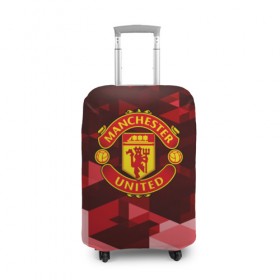 Чехол для чемодана 3D с принтом Manchester United Abstract в городе Новоалтайск, 86% полиэфир, 14% спандекс | двустороннее нанесение принта, прорези для ручек и колес | england | football | logo | manchester united | sport | абстракция | англия | арт | геометрия | лига | лого | манчестер | спорт | текстура | фигуры | фк | футбол | футбольный клуб | эмблема