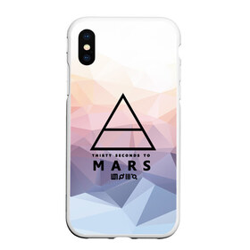 Чехол для iPhone XS Max матовый с принтом 30 Seconds to Mars в городе Новоалтайск, Силикон | Область печати: задняя сторона чехла, без боковых панелей | Тематика изображения на принте: 30 seconds to mars | punk | rock | альтернативный хип хоп | группа | инди поп | музыка | музыкальное произведение | ноты | панк | регги | рок | синти поп