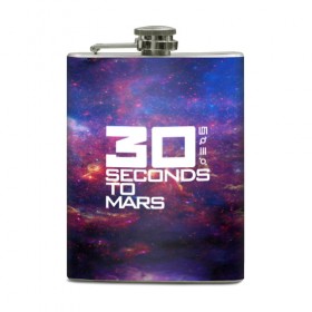 Фляга с принтом 30 Seconds to Mars в городе Новоалтайск, металлический корпус | емкость 0,22 л, размер 125 х 94 мм. Виниловая наклейка запечатывается полностью | 30 seconds to mars | punk | rock | альтернативный хип хоп | группа | инди поп | музыка | музыкальное произведение | ноты | панк | регги | рок | синти поп