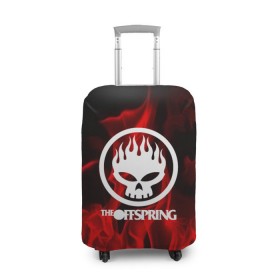 Чехол для чемодана 3D с принтом The Offspring в городе Новоалтайск, 86% полиэфир, 14% спандекс | двустороннее нанесение принта, прорези для ручек и колес | punk | rock | the offspring | альтернативный хип хоп | группа | инди поп | музыка | музыкальное произведение | ноты | огонь | панк | регги | рок | синти поп