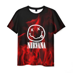 Мужская футболка 3D с принтом NIRVANA в городе Новоалтайск, 100% полиэфир | прямой крой, круглый вырез горловины, длина до линии бедер | nirvana | punk | rock | альтернативный хип хоп | группа | инди поп | музыка | музыкальное произведение | ноты | панк | регги | рок | синти поп