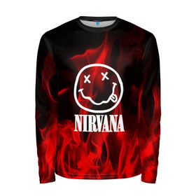 Мужской лонгслив 3D с принтом NIRVANA в городе Новоалтайск, 100% полиэстер | длинные рукава, круглый вырез горловины, полуприлегающий силуэт | nirvana | punk | rock | альтернативный хип хоп | группа | инди поп | музыка | музыкальное произведение | ноты | панк | регги | рок | синти поп