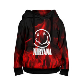 Детская толстовка 3D с принтом NIRVANA в городе Новоалтайск, 100% полиэстер | двухслойный капюшон со шнурком для регулировки, мягкие манжеты на рукавах и по низу толстовки, спереди карман-кенгуру с мягким внутренним слоем | Тематика изображения на принте: nirvana | punk | rock | альтернативный хип хоп | группа | инди поп | музыка | музыкальное произведение | ноты | панк | регги | рок | синти поп