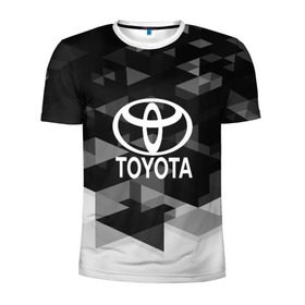Мужская футболка 3D спортивная с принтом Toyota sport geometry в городе Новоалтайск, 100% полиэстер с улучшенными характеристиками | приталенный силуэт, круглая горловина, широкие плечи, сужается к линии бедра | auto | automobile | car | carbon | machine | motor | motor car | sport car | toyota | автомашина | бренд | легковой автомобиль | марка | спортивный автомобиль | тачка