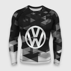 Мужской рашгард 3D с принтом Volkswagen sport geometry в городе Новоалтайск,  |  | auto | automobile | car | carbon | machine | motor | motor car | sport car | volkswagen | автомашина | бренд | легковой автомобиль | марка | спортивный автомобиль | тачка