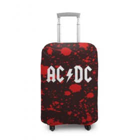 Чехол для чемодана 3D с принтом AC DC в городе Новоалтайск, 86% полиэфир, 14% спандекс | двустороннее нанесение принта, прорези для ручек и колес | ac dc | punk | rock | альтернативный хип хоп | группа | инди поп | музыка | музыкальное произведение | ноты | панк | регги | рок | синти поп