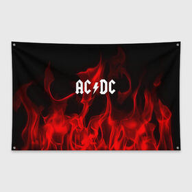 Флаг-баннер с принтом AC DC в городе Новоалтайск, 100% полиэстер | размер 67 х 109 см, плотность ткани — 95 г/м2; по краям флага есть четыре люверса для крепления | ac dc | punk | rock | альтернативный хип хоп | группа | инди поп | музыка | музыкальное произведение | ноты | панк | регги | рок | синти поп
