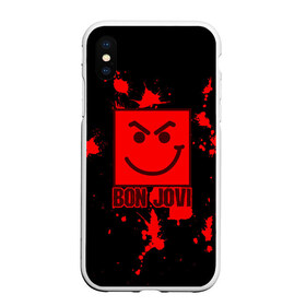 Чехол для iPhone XS Max матовый с принтом Bon Jovi в городе Новоалтайск, Силикон | Область печати: задняя сторона чехла, без боковых панелей | Тематика изображения на принте: bon jovi | альбом | арена | бон | бон джови | глэм | группа | джови | джон | метал | музыка | надпись | песни | поп | попрок | рок | рокер | смайл | солист | софт | стена | хард | хеви | хевиметал