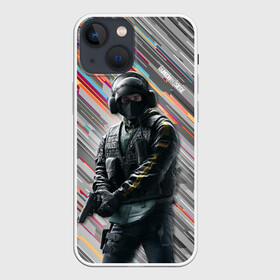 Чехол для iPhone 13 mini с принтом Rainbow Six Siege в городе Новоалтайск,  |  | Тематика изображения на принте: battlefield | call of duty | clancy | cod | counter | csgo | game | rainbow | six | strike | tom | игра | клэнси | код | ксго | том | шутер