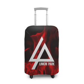 Чехол для чемодана 3D с принтом Linkin park в городе Новоалтайск, 86% полиэфир, 14% спандекс | двустороннее нанесение принта, прорези для ручек и колес | linkin park | logo | music | pop | rock | usa | альтернатива | америка | металл | музыка | музыкальный | поп | рок | честер беннингтон