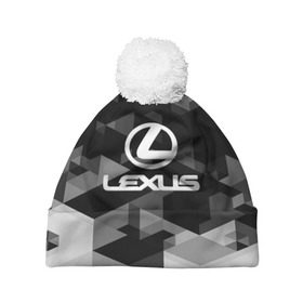 Шапка 3D c помпоном с принтом Lexus sport geometry в городе Новоалтайск, 100% полиэстер | универсальный размер, печать по всей поверхности изделия | auto | automobile | car | carbon | lexus | machine | motor | motor car | sport car | автомашина | бренд | легковой автомобиль | марка | спортивный автомобиль | тачка