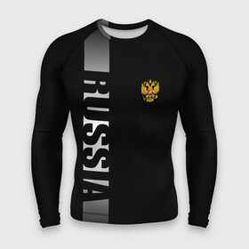 Мужской рашгард 3D с принтом RUSSIA SPORT в городе Новоалтайск,  |  | fc | football | fotball club | russia | sport | россия | спорт | спортивные | униформа | фирменые цвета | фк | футбол | футбольный клуб