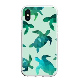 Чехол для iPhone XS Max матовый с принтом Абстракция Черепахи Полигон в городе Новоалтайск, Силикон | Область печати: задняя сторона чехла, без боковых панелей | абстракция | градиент | животные | каникулы | лето | море | океан | отдых | отпуск | пляж | подводный мир | полигон | текстура | черепаха | черепахи