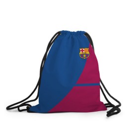 Рюкзак-мешок 3D с принтом BARCA SPORT в городе Новоалтайск, 100% полиэстер | плотность ткани — 200 г/м2, размер — 35 х 45 см; лямки — толстые шнурки, застежка на шнуровке, без карманов и подкладки | Тематика изображения на принте: fc | fc baeca | football | football club | sport | барселона | спорт | спортивные | униформа | фирменные цвета | фк | футбол | футбольный клуб