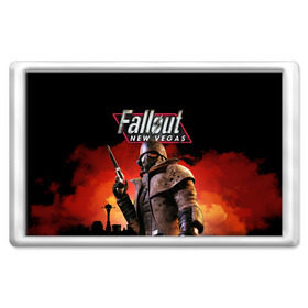 Магнит 45*70 с принтом Fallout New Vegas в городе Новоалтайск, Пластик | Размер: 78*52 мм; Размер печати: 70*45 | fallout | fallout 3 | fallout 3 new vegas | game | new vegas | rpg | игры | фалаут 3 | фалаут нью вегас | фаллаут