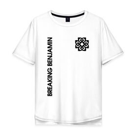 Мужская футболка хлопок Oversize с принтом Breaking Benjamin в городе Новоалтайск, 100% хлопок | свободный крой, круглый ворот, “спинка” длиннее передней части | bb | benjamin | breaking | breaking benjamin | аарон брук | бб | бенджамин | бенжамин | бернли | брейкинг | брекин | группа | джейсен рау | кит уоллен | ню метал | постгранж | рок | фоист | хардрок