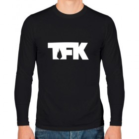 Мужской лонгслив хлопок с принтом TFK logo white в городе Новоалтайск, 100% хлопок |  | tfk | thousand foot krutch